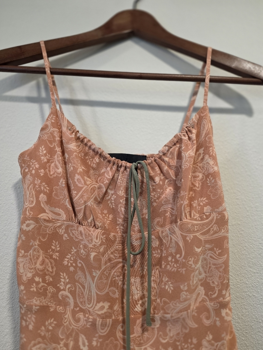 Realisation Par Inez Dazed Paisley Blush Silk Mini Dress - Picture 6 of 10